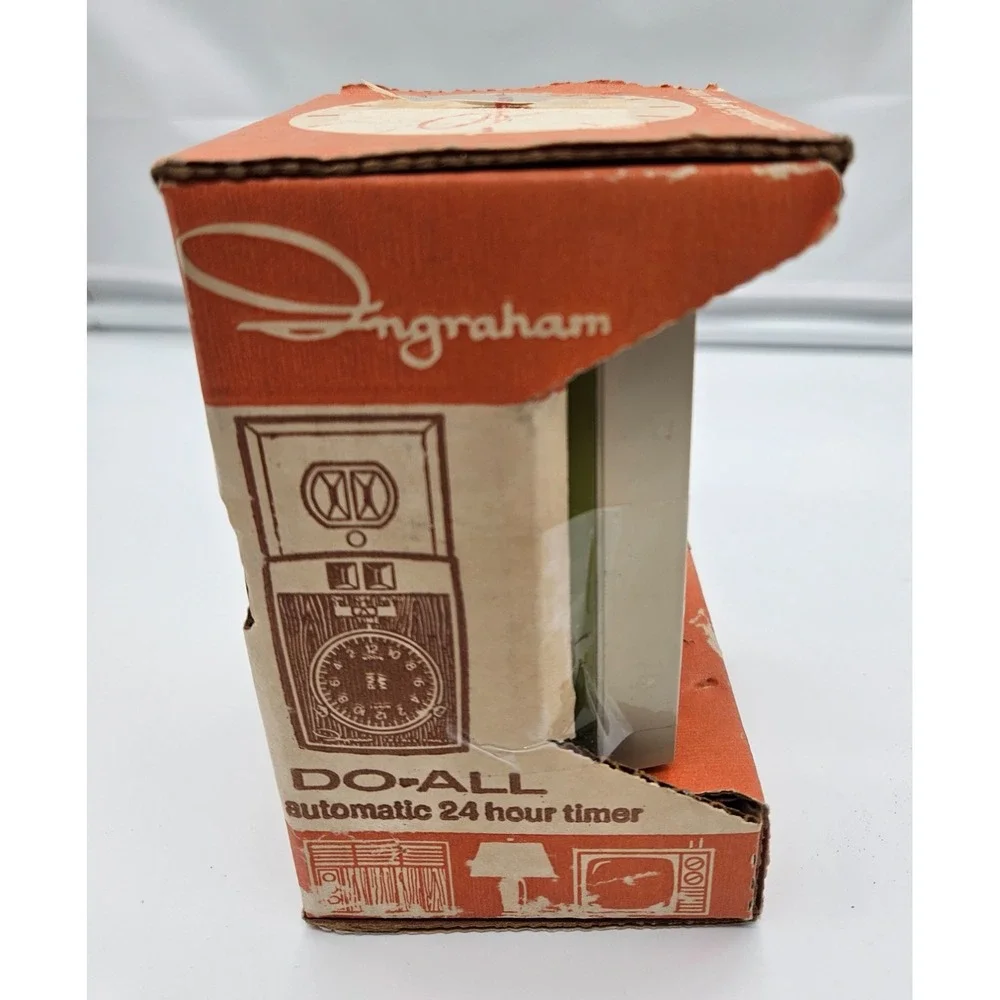 Vintage Ingraham Do-All Timer Automatic 24 Hour Lamp Appliance‎ On/Off Retro